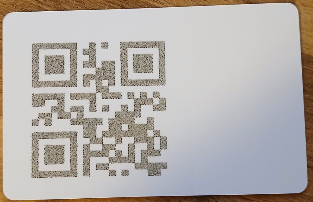 Lazer Engraved Business Cards