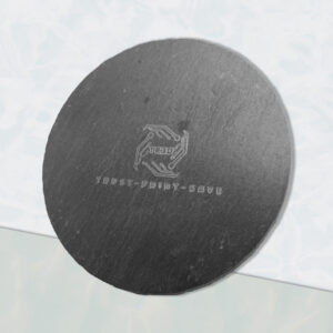 Laser Engraved Slate Coasters - Natural Stone - Custom Designs Available