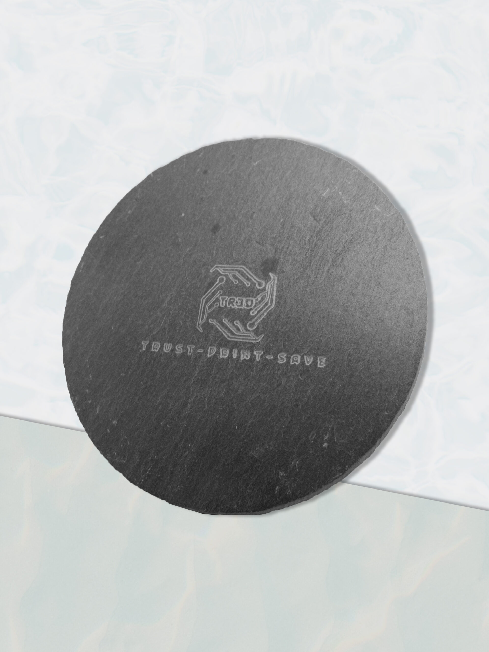 Laser Engraved Slate Coasters – Natural Stone – Custom Designs Available